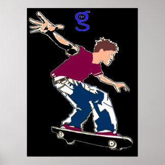 Poster de skate de G skateboards