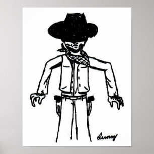 Poster de Sketch Cowboy