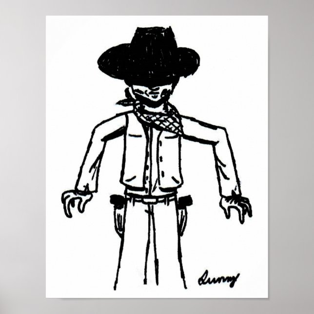 Poster de Sketch Cowboy (Frente)
