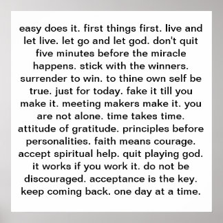 poster de slogan de recuperação