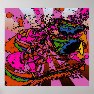 Poster de Sneaker Psicodélico