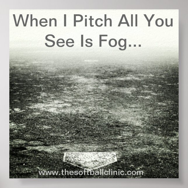 Poster de Softball de Aproximação. Arranjo (Frente)