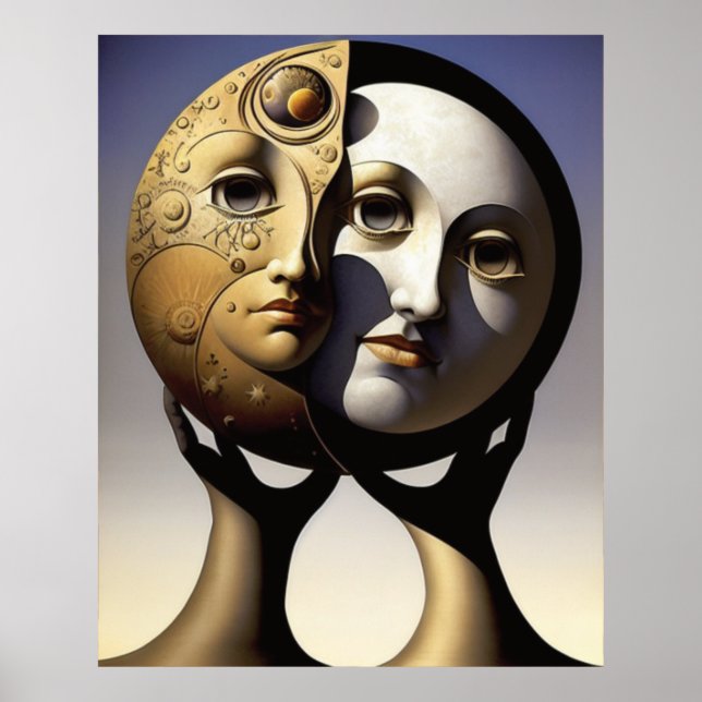 Poster de Sol e Lua (Frente)