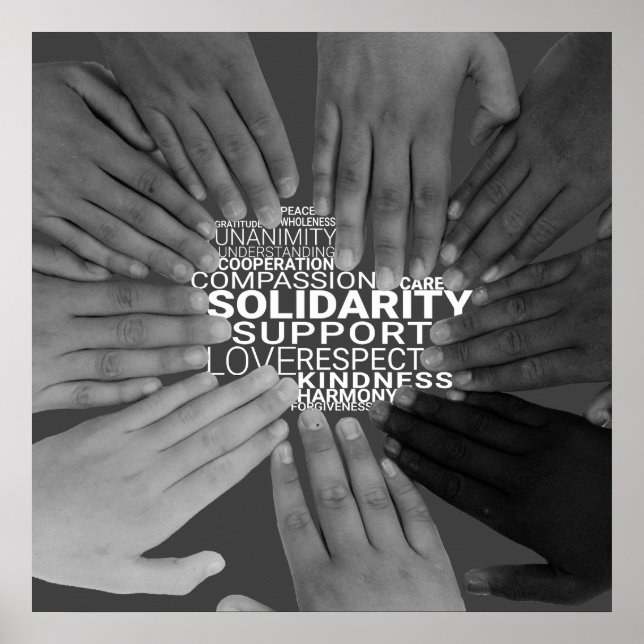 Poster de solidariedade (Frente)