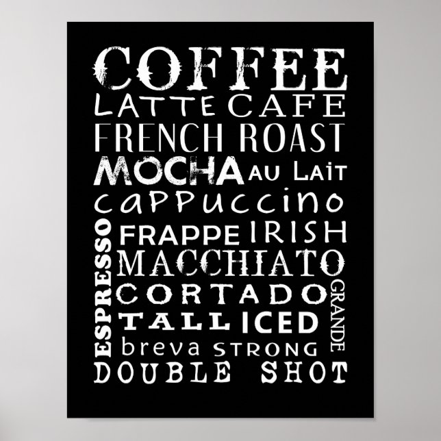 Poster de sopros de café (Frente)