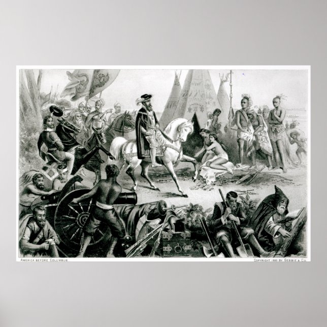 Pôster De Soto Descobrindo o Mississippi (Frente)