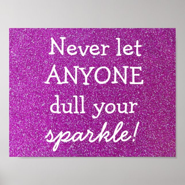 Poster de Sparkle roxo (Frente)