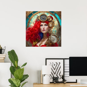 Poster de Steampunk Moderno Único