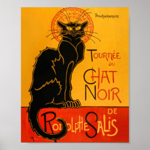 Poster de Steinlen no Halloween do Gato Negro