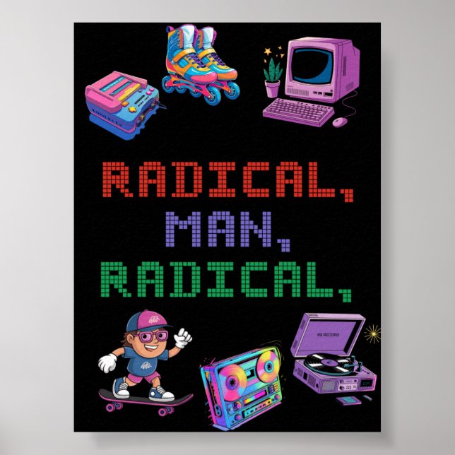 Poster de Streetwear para a Retro 90s (Frente)