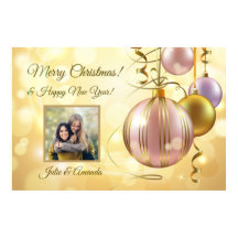 Poster de suas fotos e nome(s) de Natal