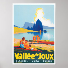 Poster de Suiça do lago Joux