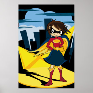 Poster de Super Herói Bonito