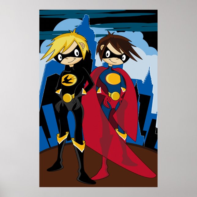 Poster de Super Heróis Adolescentes (Frente)