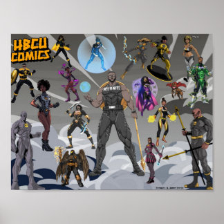 POSTER de Super-Heróis BLK