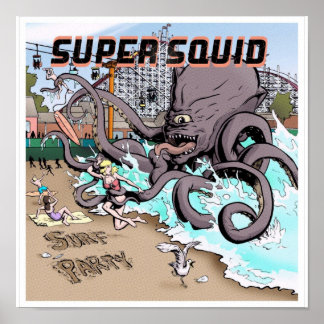 Poster de surf de 12x12