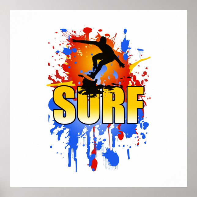 poster de surfe (Frente)