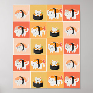 poster de sushi cat
