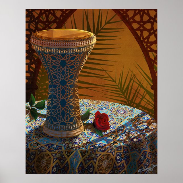 Poster de tambor, dança, ao vivo (Doumbek) (Frente)