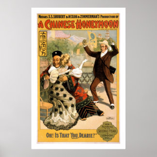 Poster de Teatro Chinês de Lua de Honra