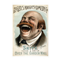 Poster de Teatro de Colagem de Comédia de Geo H Wh