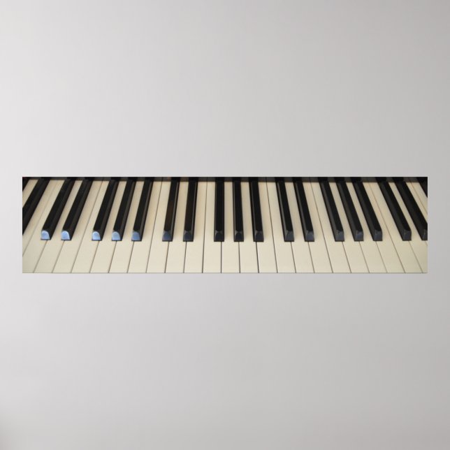 Poster de teclado para piano (Frente)