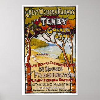 Poster de "Tenby" Ocidental do excelente