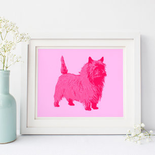 Poster de Terrier do Cairn Rosa