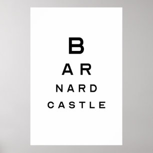 Poster de Teste de Olhos de Barnard Castle