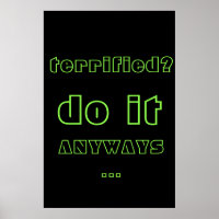 Poster de Texto de Cotação de Motivação Neon Inspi