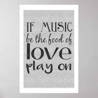 Poster de Texto do Cheio Noturno