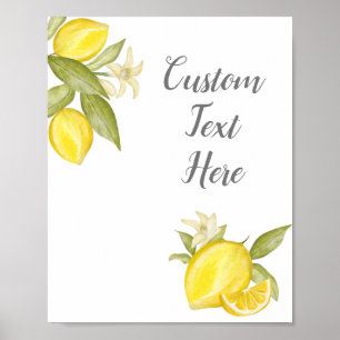 Poster de Texto Personalizado para Decoração de