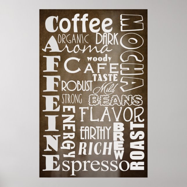 POSTER DE TIPOGRAFIA DE CAFÉ (Frente)