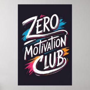 Poster de Tipografia do Zero Motivation Club