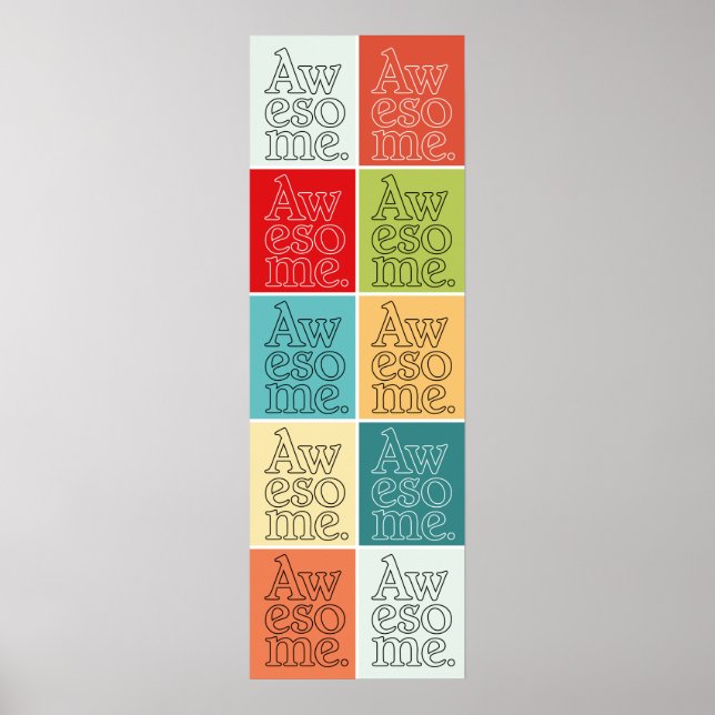 poster de Tipografia 'Incrível' (Frente)