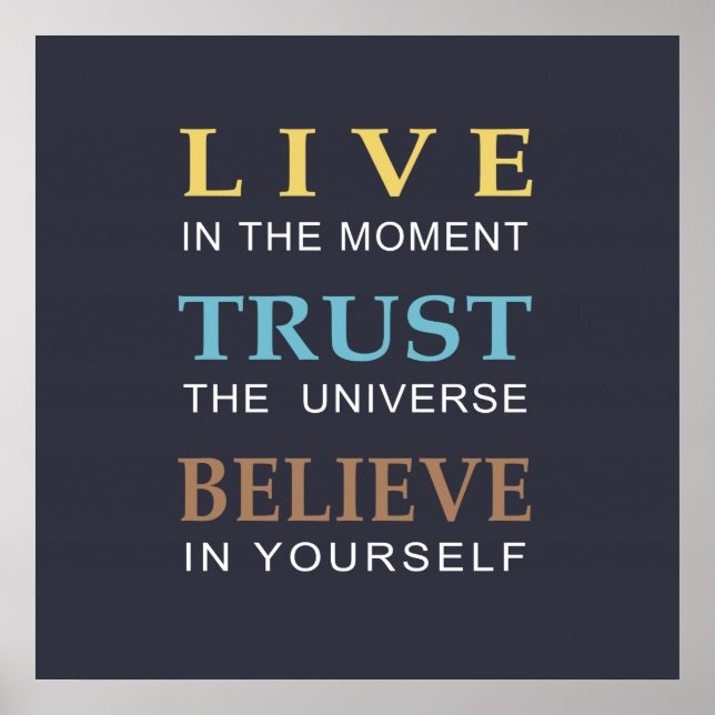 Poster de Tipografia Moderna Inspiracional (Frente)