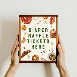 Poster de Tíquetes de Raffle fralda