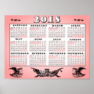 poster de Todos os Calendários Americanos de 2018