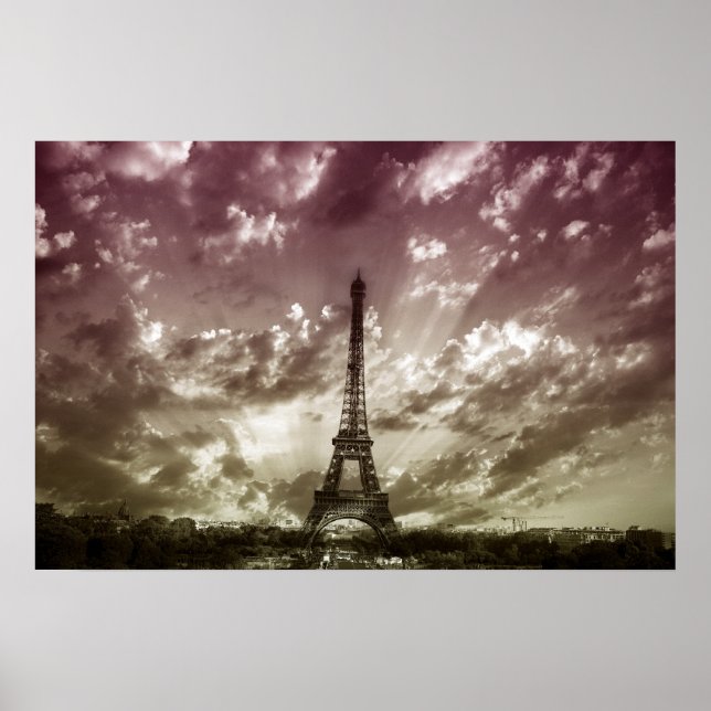 Poster de torre Eiffel (Frente)