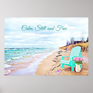 Poster de Tranquilo Oceânico, Estável e Livre