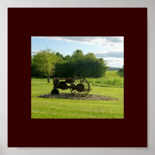 Poster de Trator Antiquado