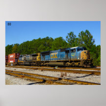 POSTER de trem CSX