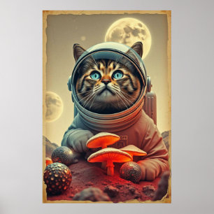 Poster de Triagem de Disco de Cat no Espaço