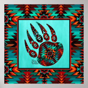 Poster de Tribal Bear Paw