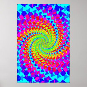 Poster de triquete: Abstrato Psicodélico