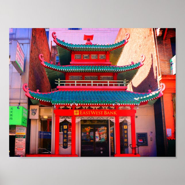 Poster de Troca de Telefone Chinês Antigo (Frente)