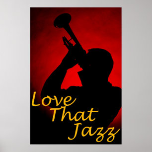 Poster de Trompete "Love Aquele Jazz"