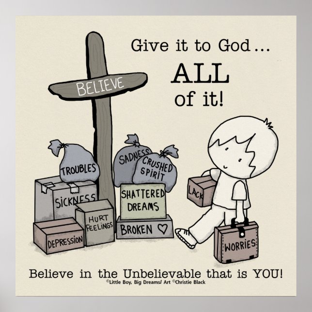 Poster Dê tudo a Deus (Frente)