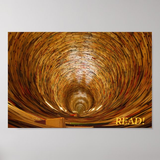 poster de túnel de livros (Frente)