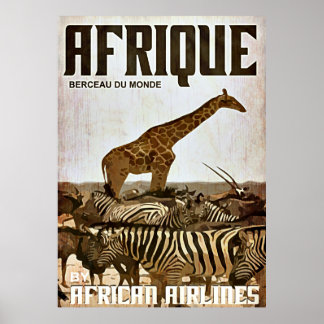 Poster de turismo africano